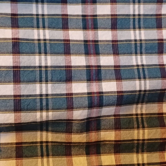 NAUTICA MENS SHORT SLEEVE SHIRT, LARGE, SLIM FIT. GREEN PLAID SEE PIC. - Picture 2 of 7